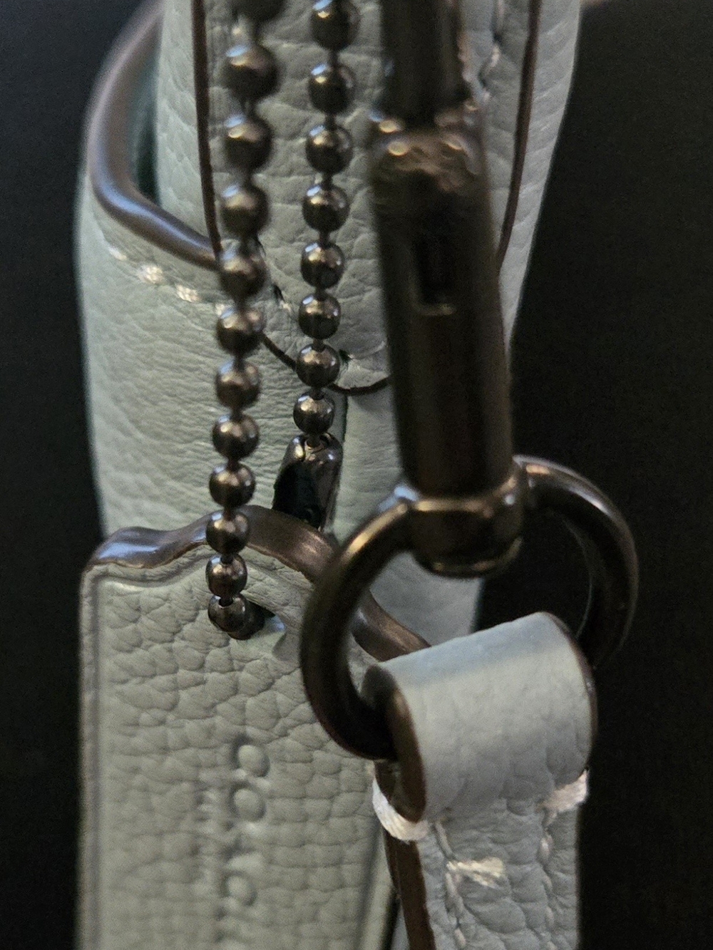 Coach Pebble Leather Crossbody Bag in Light Blue - Picture 6 of 9